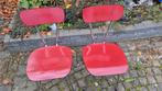 2 rode vintage retro formica stoeltjes, Antiek en Kunst, Antiek | Meubels | Stoelen en Banken, Ophalen