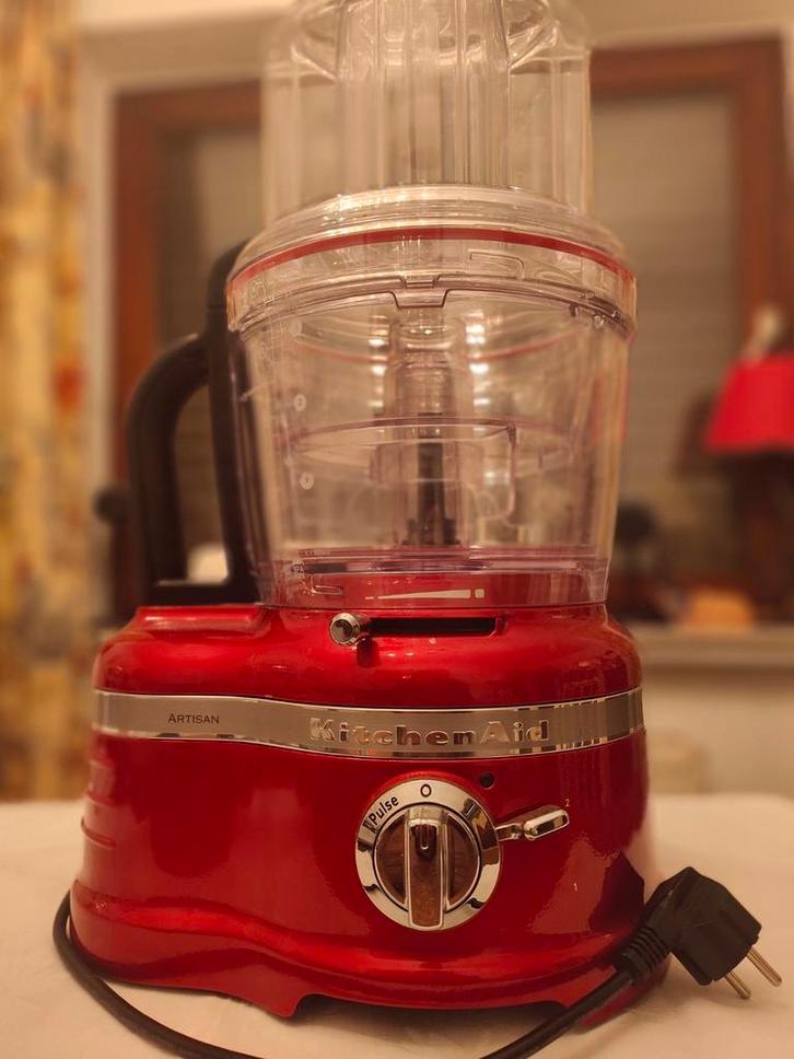 KitchenAid Foodprocessor - Zo goed als nieuw!, Witgoed en Apparatuur, Keukenmixers, Zo goed als nieuw, 3 tot 4 liter, 2 snelheden