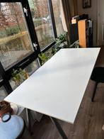 Ikea Wit Thyge Bureau 160x80cm, Huis en Inrichting, Ophalen, Gebruikt, In hoogte verstelbaar, Bureau