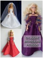 Naaipatroon Barbiekleertjes - galajurk/bruidsjurk + stofjes, Nieuw, Ophalen, Barbie