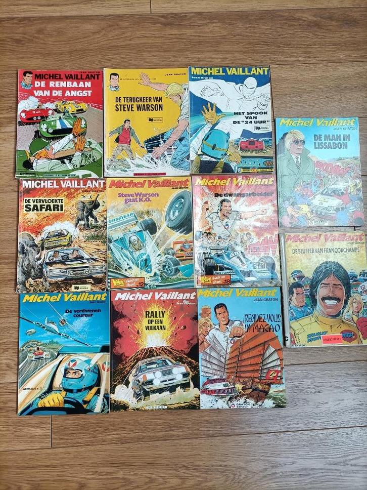Michel Vaillant 11 stuks nette staat. Per stuk te koop., Boeken, Stripboeken, Gelezen, Meerdere stripboeken, Ophalen of Verzenden