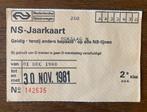 NS Jaarkaart 1980, Verzenden, Gebruikt, Trein, Kaart of Prent