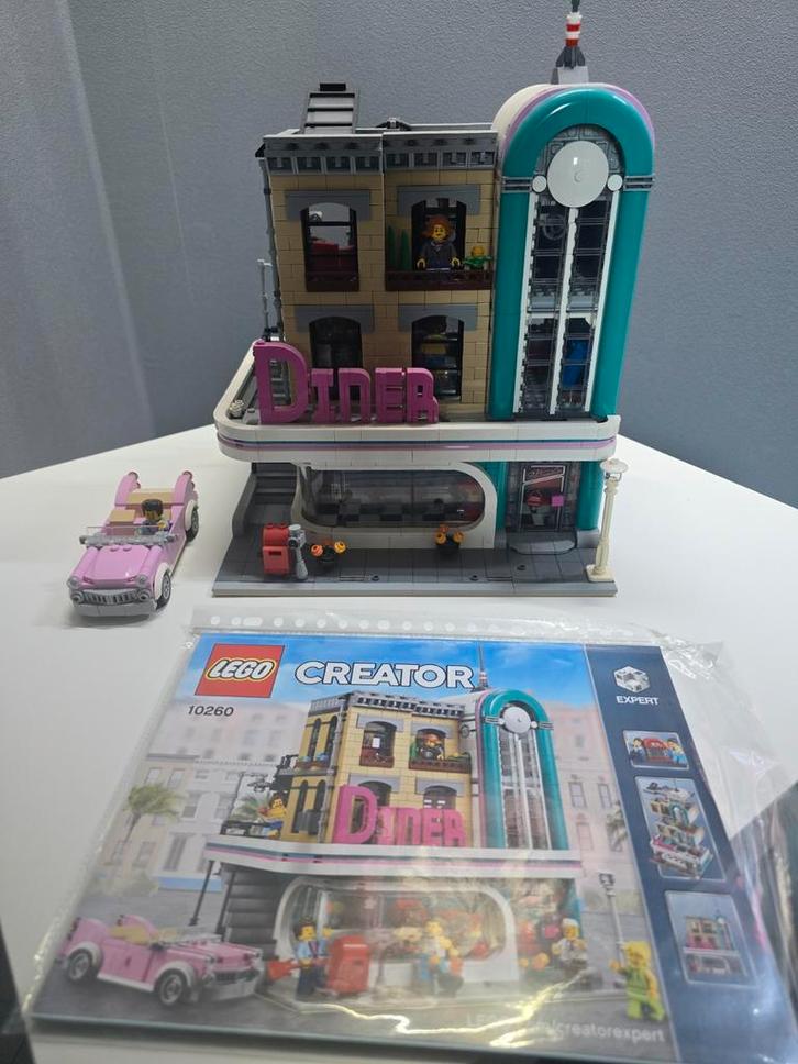 Lego Modulairs 10260 Downtown Diner, Kinderen en Baby's, Speelgoed | Duplo en Lego, Zo goed als nieuw, Ophalen