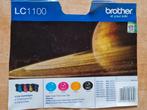 Zes Brother inkt cartridges LC1100 Cyaan geel magenta zwart, Ophalen of Verzenden, Nieuw, Cartridge, Brother