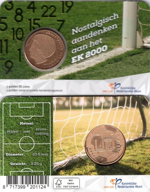 Coincard EK Vijfje 2021 - 5 Gulden Nederland 2000, Postzegels en Munten, Munten | Nederland, Losse munt, 5 gulden, Koningin Beatrix