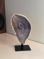 Agaat op standaard, Verzamelen, Mineralen en Fossielen, Ophalen of Verzenden