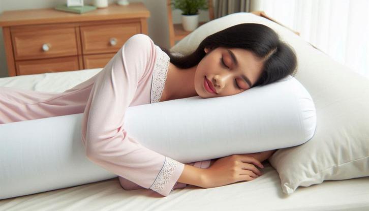 Guling (XL) ~125cm. met 1250gr. natuur kussen Kapok vulling, Huis en Inrichting, Slaapkamer | Beddengoed, Nieuw, Kussen, Eenpersoons