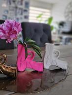 Nieuwe gun vaasjes pistool roze en wit, Overige kleuren, Nieuw, Ophalen of Verzenden, Glas