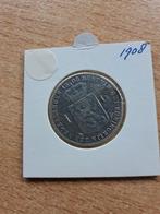 Gulden 1908, Postzegels en Munten, Munten | Nederland, Ophalen of Verzenden, Koningin Wilhelmina, 1 gulden