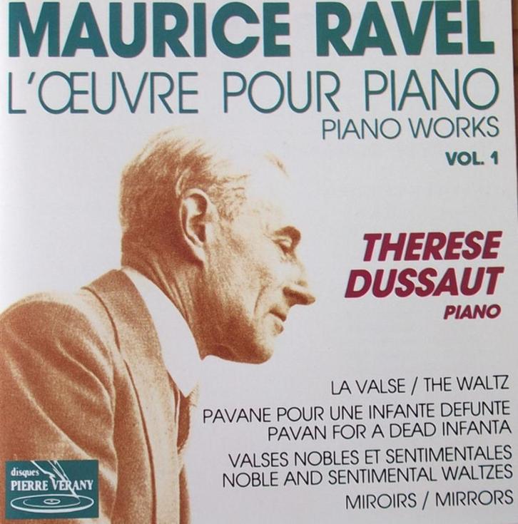 RAVEL Piano works CD DUSSAUT PIERRE VERANY NIEUWSTAAT, Cd's en Dvd's, Cd's | Klassiek, Zo goed als nieuw, Kamermuziek, Modernisme tot heden