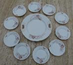 PRACHTIG Mosa Gebakstel Decor 110 met Vogels en Vliegers, Ophalen of Verzenden