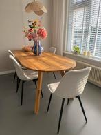 4 eetkamerstoelen wit, Huis en Inrichting, Stoelen, Ophalen, Gebruikt, Wit, Vier