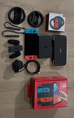 NINTENDO switch led met all accessories + extras, Spelcomputers en Games, Spelcomputers | Nintendo Switch, Ophalen, Zo goed als nieuw