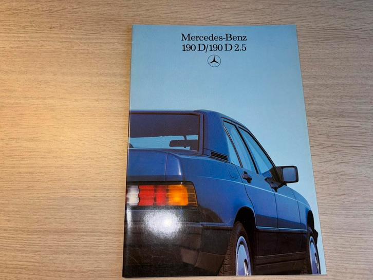 Folder Mercedes-Benz W201 (190D, 190D 2.5) 1988, Boeken, Auto's | Folders en Tijdschriften, Zo goed als nieuw, Mercedes, Ophalen of Verzenden