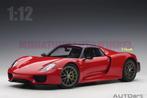 1:12 Porsche 918 Spyder rood by Autoart, Auto, ., Nieuw, Ophalen of Verzenden