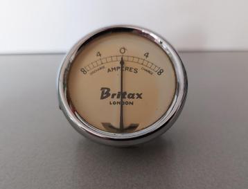 Vintage BRITAX Ampère Meter 0-8 Amp Classic Motoren BSA etc. beschikbaar voor biedingen