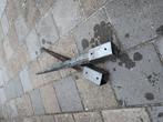 Paalhouders 2x met punt. Voor palen van 70x70mm, Ophalen, Gebruikt