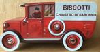 Blik rode pickup truck Biscotti chiostro di Saronno - ZGAN, Ophalen of Verzenden, Zo goed als nieuw, Koek(jes), Overige merken