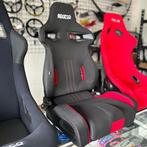 Sparco R333 Zwart Rood Kuipstoel Sportstoel Racestoel