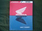 Honda CB1100SF 1999 motorcycle shop manual CB 1100 SFy, Motoren, Ophalen of Verzenden, Honda