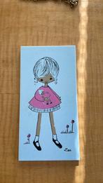 Wandtegel met meisje retro vintage MOSA, Ophalen of Verzenden, Huis en Inrichting