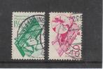 K125 Nederland gestempeld 1931 goudse glazen nr 238 239, Verzenden, T/m 1940, Gestempeld