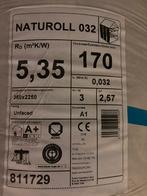Knauf naturoll 032 glaswol 5.35 Rd. Totaal 5.14m2, Doe-het-zelf en Verbouw, Ophalen, Nieuw, Glaswol, 12 cm of meer