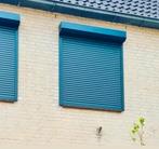 Rolluiken antraciet blauw met band zonnescherm, Doe-het-zelf en Verbouw, Rolluiken, Ophalen, Gebruikt, 100 tot 150 cm, Overige kleuren