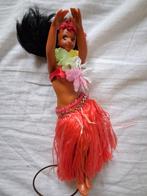Vintage pop met standaardje Hawaii, Ophalen of Verzenden, Zo goed als nieuw, Pop