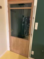 Eiken deur, Ophalen, 80 tot 100 cm, Binnendeur, Zo goed als nieuw
