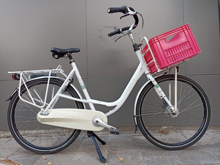 Moederfiets Gazelle Bloom
7 versn.2 sleutels, transportrek, Fietsen en Brommers, Fietsen | Dames | Moederfietsen, Zo goed als nieuw