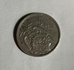 5 pesetas Spanje 1957, Ophalen of Verzenden