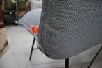 Luxe eetkamerbank VIDAR Jess Design metaal stof 195 cm., Huis en Inrichting, Stoelen, Ophalen, Zo goed als nieuw, Metaal