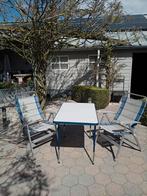 Crespo campingtafel met 2 Dukdalf stoelen., Gebruikt, Campingtafel