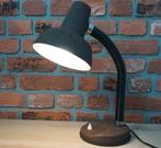 Bruine vintage retro lamp, bureaulamp, Overige materialen, Gebruikt, 50 tot 75 cm, .