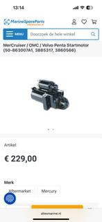 Startmotor mercruiser v6 v8, Watersport en Boten, Ophalen of Verzenden, Zo goed als nieuw, Motor en Techniek