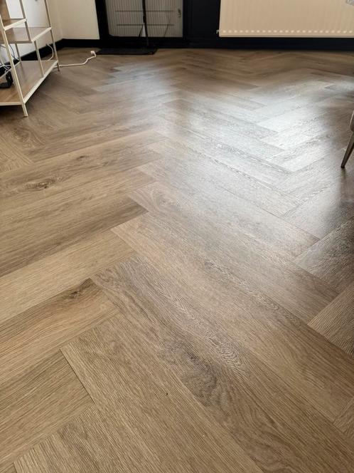 Visgraat klik PVC 50m2 €550, Doe-het-zelf en Verbouw, Vloerdelen en Plavuizen, Zo goed als nieuw, Laminaat, Kunststof, 50 tot 150 cm