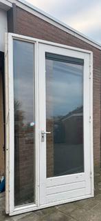 Kozijn achterdeur+zijlichtglas, 75 tot 150 cm, Deurkozijn, Ophalen of Verzenden, Zo goed als nieuw