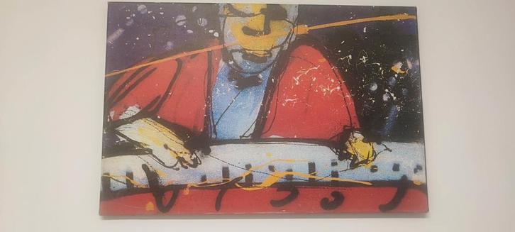 4 Art print op canvas van Herman Brood, Antiek en Kunst, Kunst | Schilderijen | Abstract, Ophalen of Verzenden