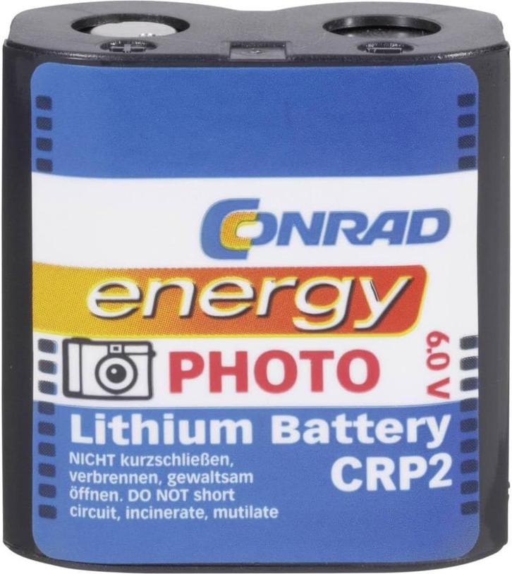 Conrad photo - cr-p2 lithium batterij (nieuw)3x, Audio, Tv en Foto, Accu's en Batterijen, Refurbished, Ophalen of Verzenden
