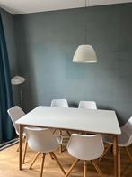 Eettafel met 6 stoelen, Huis en Inrichting, 50 tot 100 cm, 150 tot 200 cm, Rechthoekig, Ophalen of Verzenden