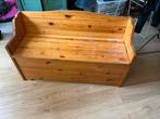 Opberg bankje/kist van hout met klep, Ophalen, Minder dan 50 cm, Gebruikt, 100 tot 150 cm
