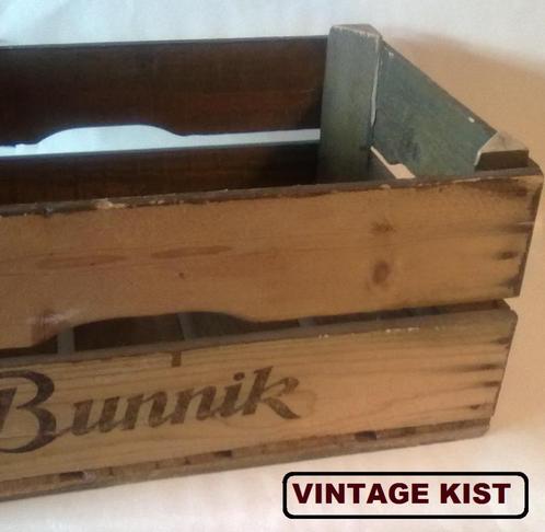 vintage retro antiek houten kist krat hout Bunnik, Huis en Inrichting, Woonaccessoires | Kisten, Gebruikt, Minder dan 50 cm, Minder dan 50 cm