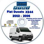 Fiat Ducato 1994-2006 model 230/W244 Workshop Manuals DVD, Verzenden