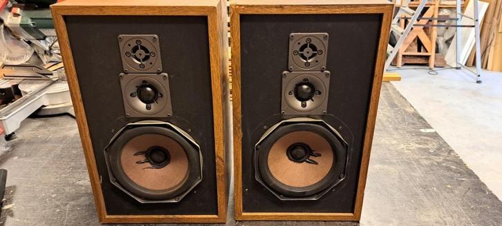 KLH 420 luidsprekerset, Audio, Tv en Foto, Luidsprekers, Gebruikt, Front, Rear of Stereo speakers, 60 tot 120 watt, Overige merken