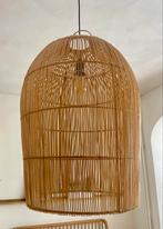 Handgevlochten lampenkamp riet/rotan, Huis en Inrichting, Lampen | Lampenkappen, Ophalen, Zo goed als nieuw, Rond