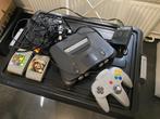 Nintendo 64 grijs, Spelcomputers en Games, Spelcomputers | Nintendo 64, Ophalen, Gebruikt, Met 1 controller, Met games