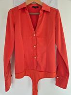 NIEUW! NIKKIE  BODY TOP BLOUSE KORAALROOD MT 36, Nieuw, Ophalen of Verzenden, Nikkie, Lange mouw