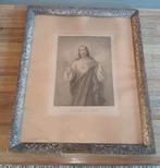 Antieke prent van Jesus, Antiek en Kunst, Ophalen of Verzenden