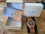 BOBOBIRD Wooden Watch, Overige merken, Leer, Staal, Ophalen of Verzenden